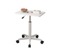 Banco de Trabajo portátil de pie, Atril con Altura Ajustable y Ruedas para Oficina, Aula y Eventos, Altura Ajustable de 59 a 80 cm.
