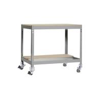 Banco de trabajo Simonwork con ruedas BT0 95x91x61cm gris/madera