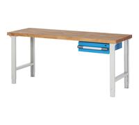 Banco de trabajo, sistema modular Serie 7000 eurokraft pro, 1 cajón colgante