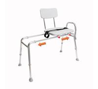 Banco de transferencia deslizante 77211 , Regular (Base Length: 39" - 40"), Blanco, 1