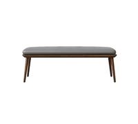 Banco de zapatos Banco de zapatos con asiento acolchado Banco de madera maciza, marco de madera maciza, cojín de cuero, relleno de esponja de alto rebote, adecuado for sala de estar, dormitorio, entra