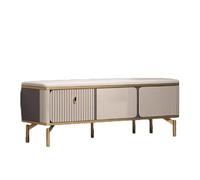 Banco de zapatos Banco largo Banco de almacenamiento, 34 cm de ancho de asiento ampliado Partición incorporada Bisagra de puerta de amortiguador hidráulico ajustable, Adecuado for pasillo de entrada,