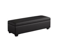 Banco de zapatos con almacenamiento abatible, banco de zapatos, sofá de entrada, cojín de cuero, bisagra en forma de Z, capacidad de carga de más de 500 gatos, adecuado for sala de estar, dormitorio,
