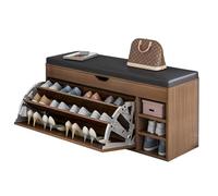 Banco De Zapatos Con Cajón Acolchado - Elegante Zapatero Con Estante De Almacenamiento Oculto - Zapatero Multifuncional Para Sala De Estar, Pasillo, Dormitorio - Solución Org(Size:100X34X50CM,Color:A)