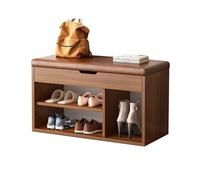 Banco de zapatos de 2 niveles con cojín suave, elegante almacenamiento de zapatos para entrada, dormitorio, baño y pasillo (color 3, 60 x 28 x 44 cm), diseño multifuncional y elegante