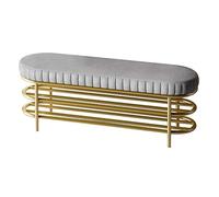 Banco de zapatos de entrada con asiento, solución de almacenamiento estrecha para pasillo, estante de metal de 2 niveles para organización de sala de estar