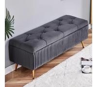 Banco de zapatos de entrada, otomana de almacenamiento para sala de estar y dormitorio, taburete tapizado moderno, banco rectangular para el extremo de la cama