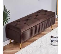 Banco de zapatos de entrada, otomana de almacenamiento para sala de estar y dormitorio, taburete tapizado moderno, banco rectangular para el extremo de la cama