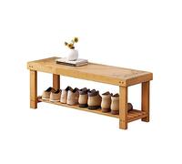 Banco de zapatos de entrada, pequeño estante de almacenamiento para zapatos, elegante taburete de decoración del hogar, perfecto para dormitorio y puerta delantera, organizador funcional de zapatos