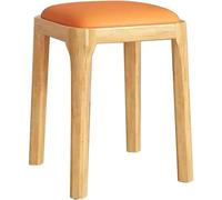 Banco De Zapatos De Zapatillas De Taburete De Madera Sólida, Silla De Comedor Cuadrada De Madera Baja Taburete Apilable Taburete De Cabecera De Maquillaje Moderno Adecuado Para Sala De Estar,(Color:d)