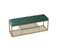 Banco de zapatos ligero de lujo, taburete nórdico de entrada para un fácil almacenamiento y asiento de cambio de zapatos, diseño simple, ahorro de espacio, 100 cm de largo, elegante decoración del