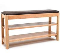 Banco de zapatos para entrada, banco de almacenamiento, banco de cama, pasillo con gabinete, estante para sala de estar con asiento, taburete para sofá (color: Bruin Tamaño (beige 100*30*46 cm)