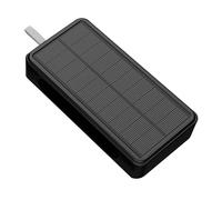 Banco del Poder - Banco De La Energía Solar 500000mAh | Cargador Portátil De Carga Rápida Resistente Al Agua con Linternas LED | Fuente De Alimentación De Carga Móvil Inalámbrica Solar(D)