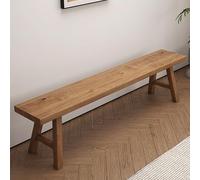 Banco estrecho de madera maciza rústica, asiento vintage para entrada y ventana decorativa, banco de comedor delgado para dormitorio (180 x 26 x 45 cm), perfecto para espacios pequeños