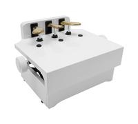 Banco extensor de pedal de piano, extensión de pedal para niños, altura regulable, pedal de piano 14-21 cm con 3 pedales (blanco)