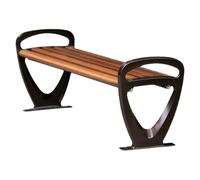 Banco Exterior,Bancos De Patio For Exterior,Proceso De Imitación De Grano De Madera, Material De Aleación De Aluminio Es Resistente A La Ducha Y Al Sol,adecuado For Parques Al Aire Libre(150cm/59.1in)