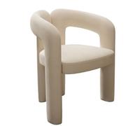 Banco for manicura y Maquillaje, tocador for Dormitorio de Mujer, Silla de Terciopelo Esmerilado(Off White)