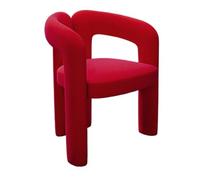 Banco for manicura y Maquillaje, tocador for Dormitorio de Mujer, Silla de Terciopelo Esmerilado(Red)