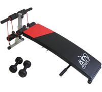 Banco inclinado para flexiones y sentadillas: banco ajustable para flexiones en banco y sentadillas en banco inclinado - Entrenamiento completo para abdominales y glúteos