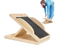 Banco inclinado Stretcher para pantorrillas - Tabla inclinable de madera ajustable para estiramiento de pantorrillas, equipo de fitness ajustable para equilibrio y ejercicios físicos de piernas para