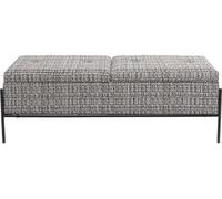 Banco Islandia 120x40cm blanco y negro Kare Design