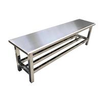 Banco Jardin Exterior con Travesaños Reforzados Asiento Amplio Individual o Doble Bancos Esquinero Ideal para Patios Centros Comerciales Gimnasios y como Reposapiés(2,100cm)