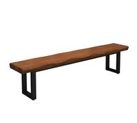 Banco Jardin Exterior, Estilo Rústico Carga De Doble Asiento De Ocio, Resistente A La Intemperie Banco De Terraza, Banco Madera Rustico Pequeño, Para Patio Terraza(100*30*45cm/39.3*11.8*17.7)