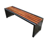 Banco Jardin Exterior Resistentes a la Intemperie Banco Terraza Exterior Metálicos Banco Esquinero Sin Respaldo para Parques Infantiles, Plazas Públicas, Parques(120x40x45cm)