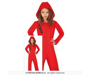 Banco Ladrona TV Show Disfraz Rojo Traje de Caldera Traje Niño Edad 5-12