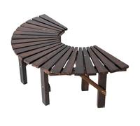 Banco Madera Al Aire Libre, Patio Garden Bench, Toda La Madera Sólida, A Prueba De Lluvia Y Resistente Al Sol, Soporte Estable Poste Inclinado, Se Puede Utilizar Como Un Plantador De Balcón