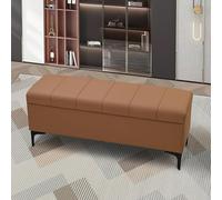 Banco moderno para dormitorio con almacenamiento acolchado, asiento de entrada, cambiador de zapatos, elegante otomana para tienda de ropa, sofá versátil para decoración del hogar