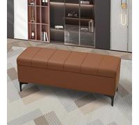 Banco moderno para dormitorio con almacenamiento acolchado, asiento de entrada, taburete para cambio de zapatos, elegante otomana para tienda de ropa, taburete versátil para decoración del hogar