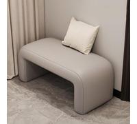 Banco moderno tapizado para dormitorio, taburete de tocador de cuero con acolchado suave para sala de estar, dormitorio, vestíbulo, comedor