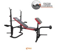 Banco Multifuncional Regulable Plegable Pesas Barra De Pesas Respaldo Max 200KG