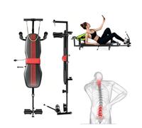 Banco Musculación, Máquina De Estiramiento De Espalda, Longitud Ajustable De 140 A 185 Cm, Dispositivo De Tracción Espinal, para Aliviar El Dolor De Cuello Y Espalda