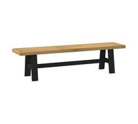 Banco noain patas forma de a natural/negro 45x180x40 cm 45 cm