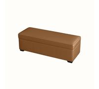Banco Otomano Almacenamiento Otomano Taburete para Cambiar Zapatos Caja De Almacenamiento para Puerta del Hogar Taburete Junto A La Cama para Do(Light Brown,90x40x40cm)