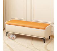 Banco otomano con Almacenamiento, Banco Decorativo para Entrada, para Sala de Estar, con Tapa abatible, reposapiés con Patas, Banco al Final de la Cama, baúl de Almacenamiento, Cap