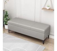 Banco otomano con almacenamiento, reposapiés extragrande para sala de estar, banco de sofá con tapa para zapatos y almacenamiento, muebles versátiles para zonas de invitados