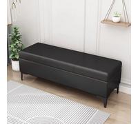 Banco otomano con almacenamiento, reposapiés extragrande para sala de estar, banco de sofá con tapa para zapatos y almacenamiento, muebles versátiles para zonas de invitados