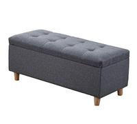 Banco otomano con Taburete de Almacenamiento versátil, reposapiés y Compartimento para Mantas, Mesa Auxiliar para Zapatos, Elegante mobiliario de 140 x 40 x 40 cm para Sala de Esta