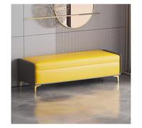 Banco otomano de almacenamiento, banco tapizado para zapatos con tapa con bisagras, reposapiés rectangular para entrada, sala de estar, dormitorio