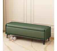 Banco otomano de almacenamiento con cojín, asiento del estante del zapato de la entrada del vestíbulo, caja de almacenamiento lateral moderna de la mesa de café de la sala de estar para el dormitorio,