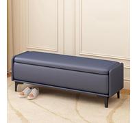 Banco otomano de almacenamiento con cojín, asiento del estante del zapato de la entrada del vestíbulo, caja de almacenamiento lateral moderna de la mesa de café de la sala de estar para el dormitorio,