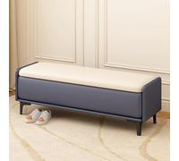Banco otomano de almacenamiento con tapa abatible, banco de entrada para sala de estar, reposapiés con patas, banco de extremo de cama, baúl de almacenamiento, soporta hasta 330 libras, para sala de