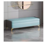 Banco otomano de almacenamiento moderno, banco tapizado para zapatos con tapa con bisagras, banco rectangular largo reposapiés para entrada, sala de estar, dormitorio