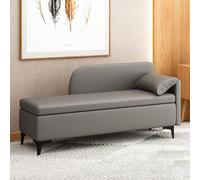 Banco otomano de almacenamiento para dormitorio con respaldo, cojín de esponja de alta resistencia, perfecto para uso al final de la cama, solución de almacenamiento elegante y funcional