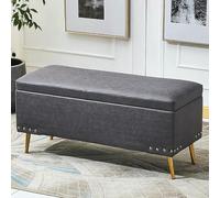 Banco otomano de almacenamiento para zapatos, asiento de piel sintética suave, rectangular, decorativo, elegante, perfecto para decoración del hogar