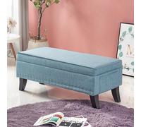 Banco otomano de almacenamiento, reposapiés multifuncional y baúl de almacenamiento para sala de estar, dormitorio y entrada
