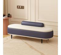 Banco otomano de almacenamiento, tapizado de piel sintética, gran espacio de almacenamiento para sala de estar, entrada, dormitorio, perfecto para el final de la cama
